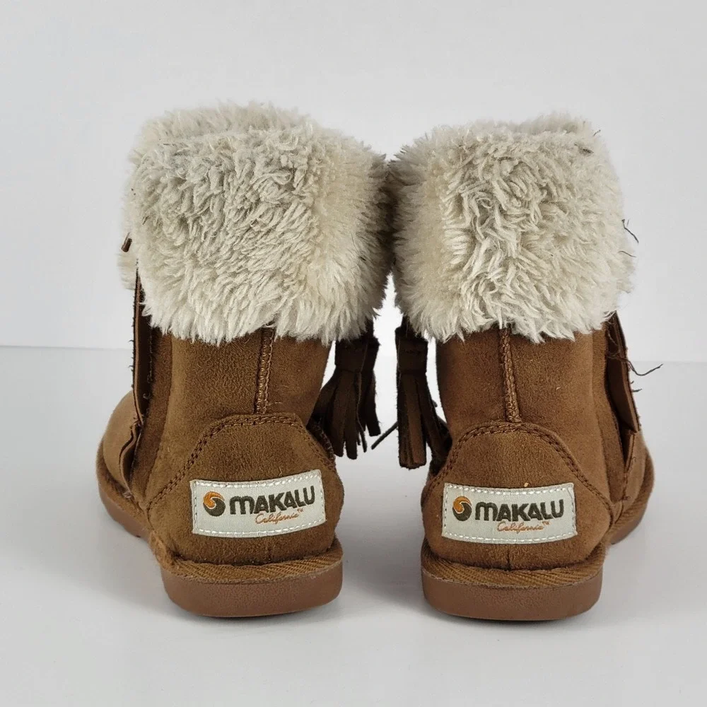 Makalu‎ Suede Moccasins Boots Toddler's Size 6 Brown